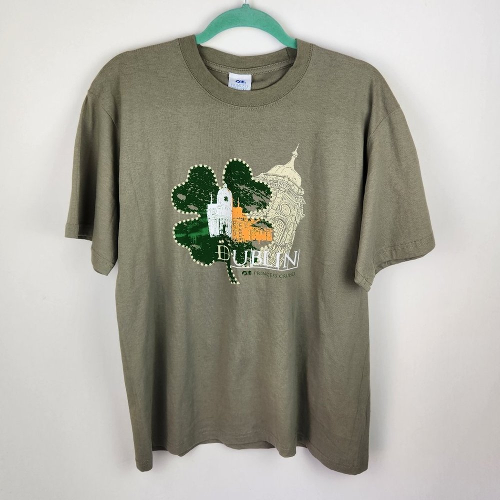 Princess Cruises Dublin Ireland Graphic Short Sleeve Tee sz L